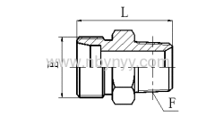 BSPT MALE HYDRAULIC ADAPTER FITTING ELBOW PIPE CONNECTOR