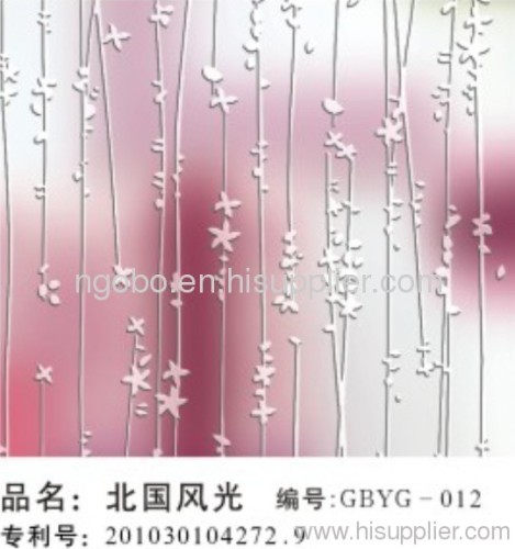 Acid etched glass GBYG-012