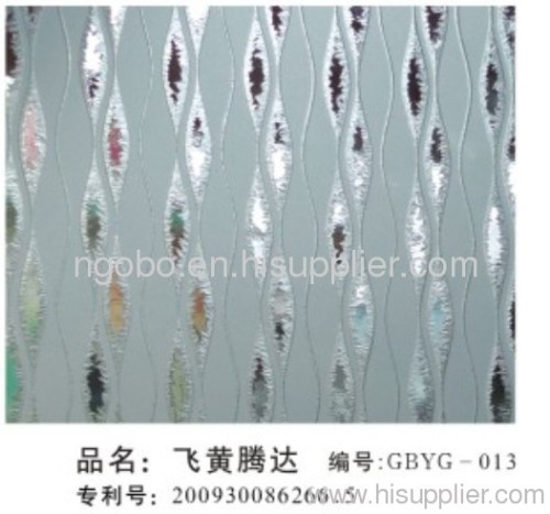 Acid etched glass GBYG-013