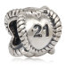 european Sterling Silver Message Charm