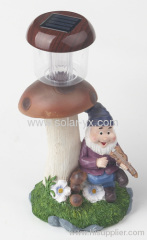 Resin solar dwarf light