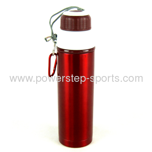 500ML Stainless Steel double wall Sports bottle with Climbing buckle