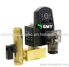 Electronic solenoid drain valve