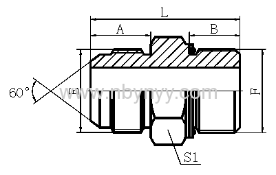 JIS METRIC MALE HYDRAULIC ADAPTER FITTING ELBOW PIPE FITTING