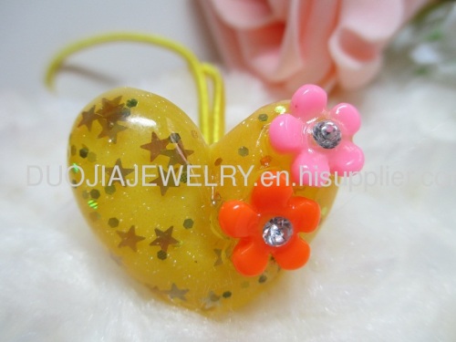 Hair Accessories Hair Rubber Band with Resin
