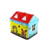 children's money coin bank box, piggy bank, house shape coin bank, money saving tin box, tin box with lock