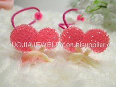 Children Hair accessories, Children Hair ornament ade DBTS1102 Sweet Cherry Hair Rubber Bands ign/Hair Elastic Band