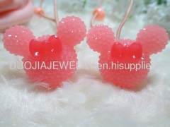 DBTS1106 Cute Mickey Shape Hair Rubber Band with Resin