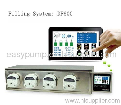 peristaltic pump filling system
