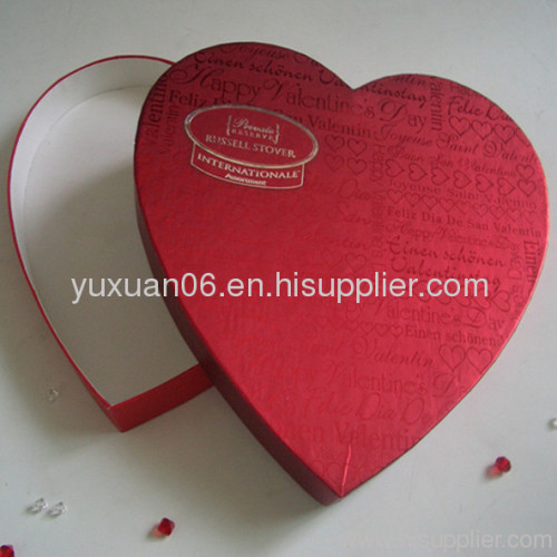 Heart-shape paper gift box