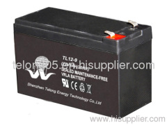 Low self-discharge 12v9ah UPS battery