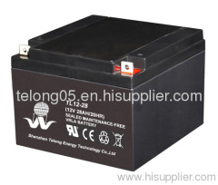 strong power performance AGM battery 12v28ah