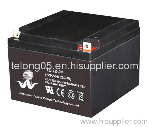 good backup performance 12v24ah backup battery