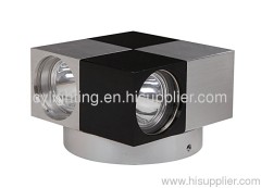 4W 80mm×80mm×55mm Aluminum Die-Cast Moden Square LED Wall Lamps