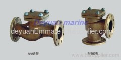 marine flanged bronze check valve