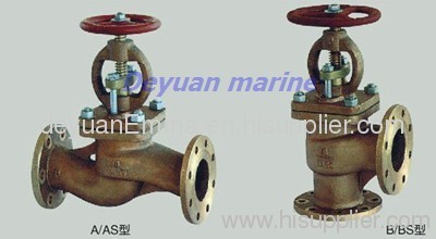 marine flanged bronze stop check valve