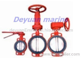 butt-clamped butterfly valve