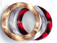 Winter car steering wheel cover