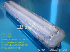 T8 2*18 waterproof electronic lamp tube fixtures