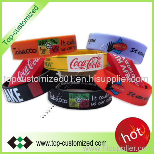 Cusomt silicone wristband