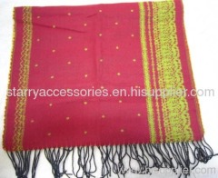 acrylic jacquard woven winter scarf