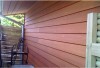 Outdoor strand woven bamboo wall cladding