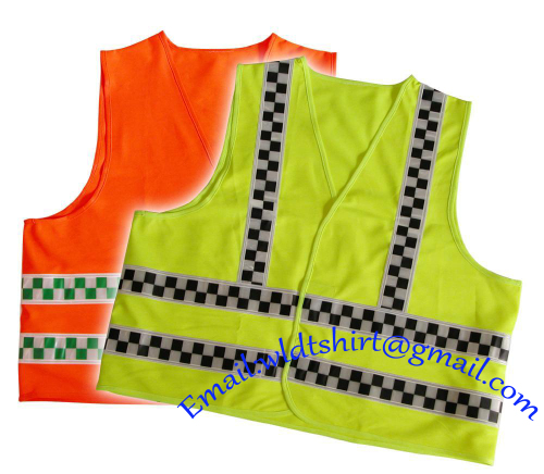 Custom reflective safety vest