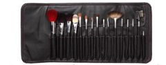 Goat hair 16pcs Makeup Brush set with Black Pouch