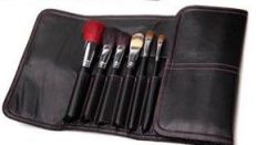 Goat hair 16pcs Makeup Brush set with Black Pouch