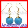 2013 Blue Plastic Beads Bubble Earrings Wholesale