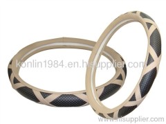 SUPER FIBER LEATHER-CAR STEERING WHEEL COVER