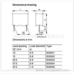 EPCOS EMI Capacitors B81122A1154M00