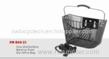 black steel wire basket,bicycle baskets,bike baskets,bicycle parts