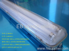 T8 2*36W IP65 waterproof industrial fluorescent lamp