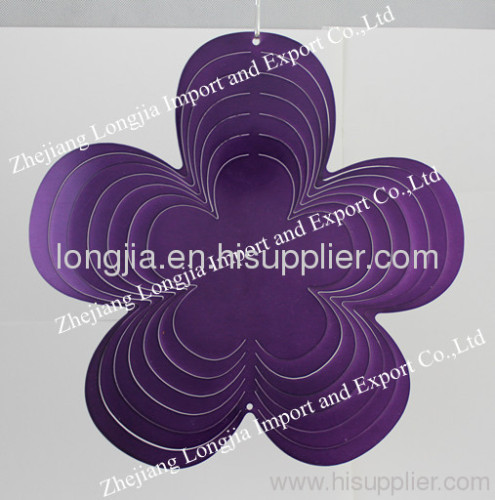 3D wind spinner flower shape