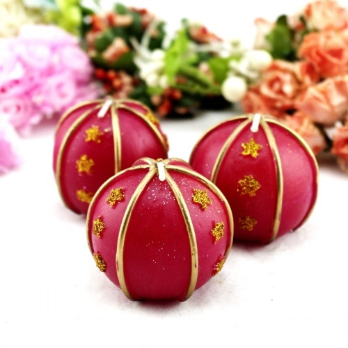 Wedding Red Ball Craft Gift Candle Product
