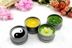 Votive Bagua Flower Tin Candle Holder (RC-425)