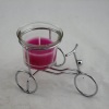 Bike Glass Candle Holder (RC-541)