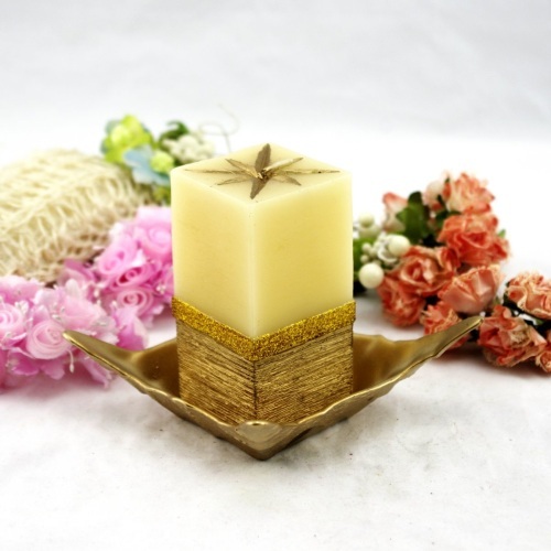 Block-Shaped Craft Candle Holder (RC-451)