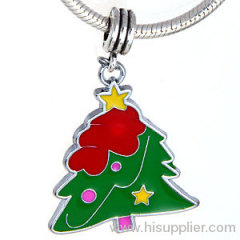 2012 Fashion Cheap Jewelry european Christmas Tree Charms Wholeslae