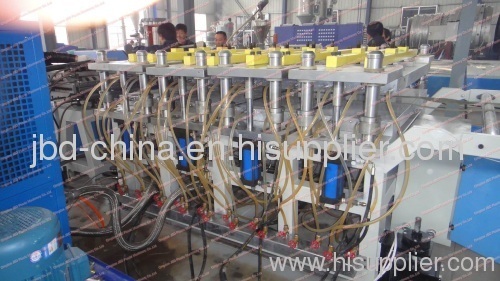 wood plastic building template extrusion machine