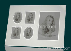 aluminum photo frame with MDF and black velvet back and stand