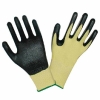 nylon with nitrile coated safety working gloves