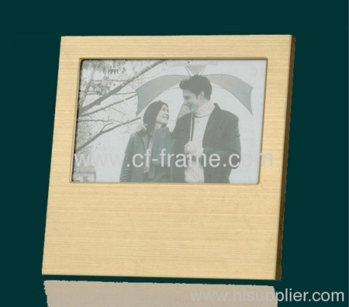 Golden Aluminum Metal Photo Frame for new year gift wedding gift