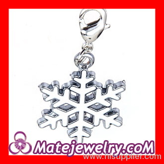 Thomas Sabo Style Enamel White Christmas Snowflakes charms