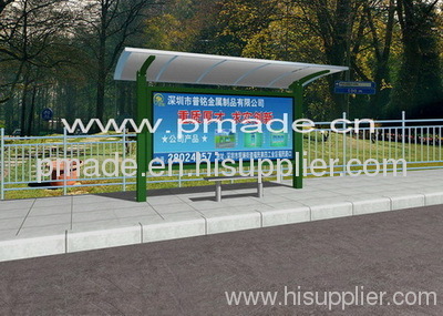 advertising bus shelter