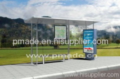 Light box Bus Shelter with bench