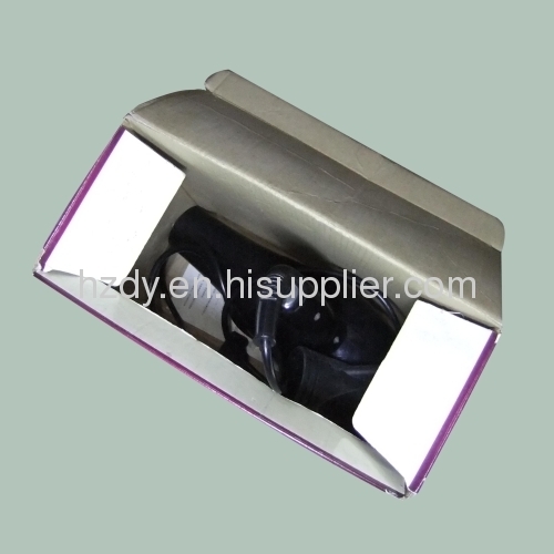 Single layer corrugated carton box for hair drier