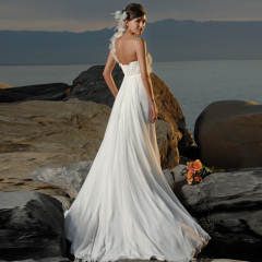 Newest Perfect Chiffon Beach Wedding Dresses