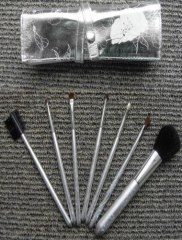 Best Promotion Gift 7pcs cosmetic brush set with Flower printing